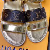 Close-up of Louis Vuitton shoes craftsmanship