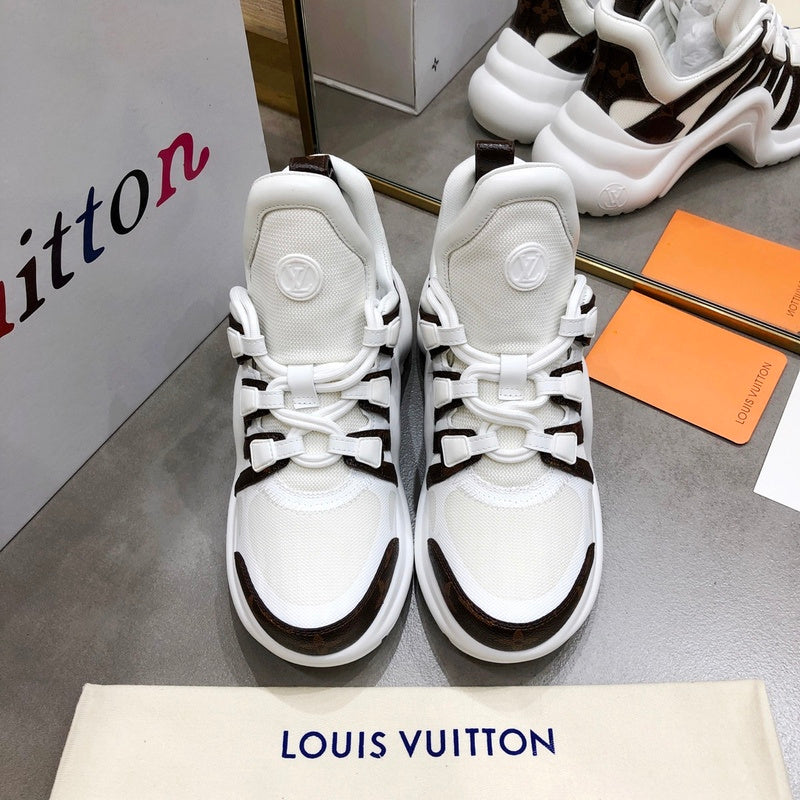 Louis Vuitton Tan Pointed-Toe Stiletto Heels - Angled View