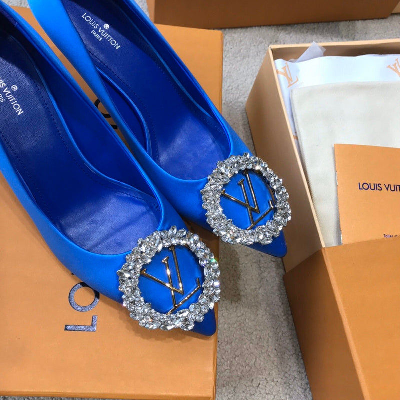 Close-up of Louis Vuitton shoes craftsmanship