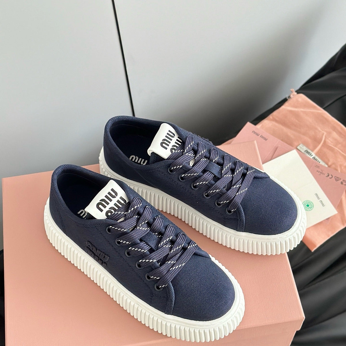 Shoes- Miu M Trainers Premium Designer Casual Shoes