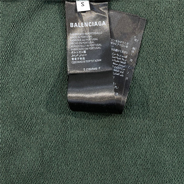 Close-up of Balenciaga designer clothing craftsmanship