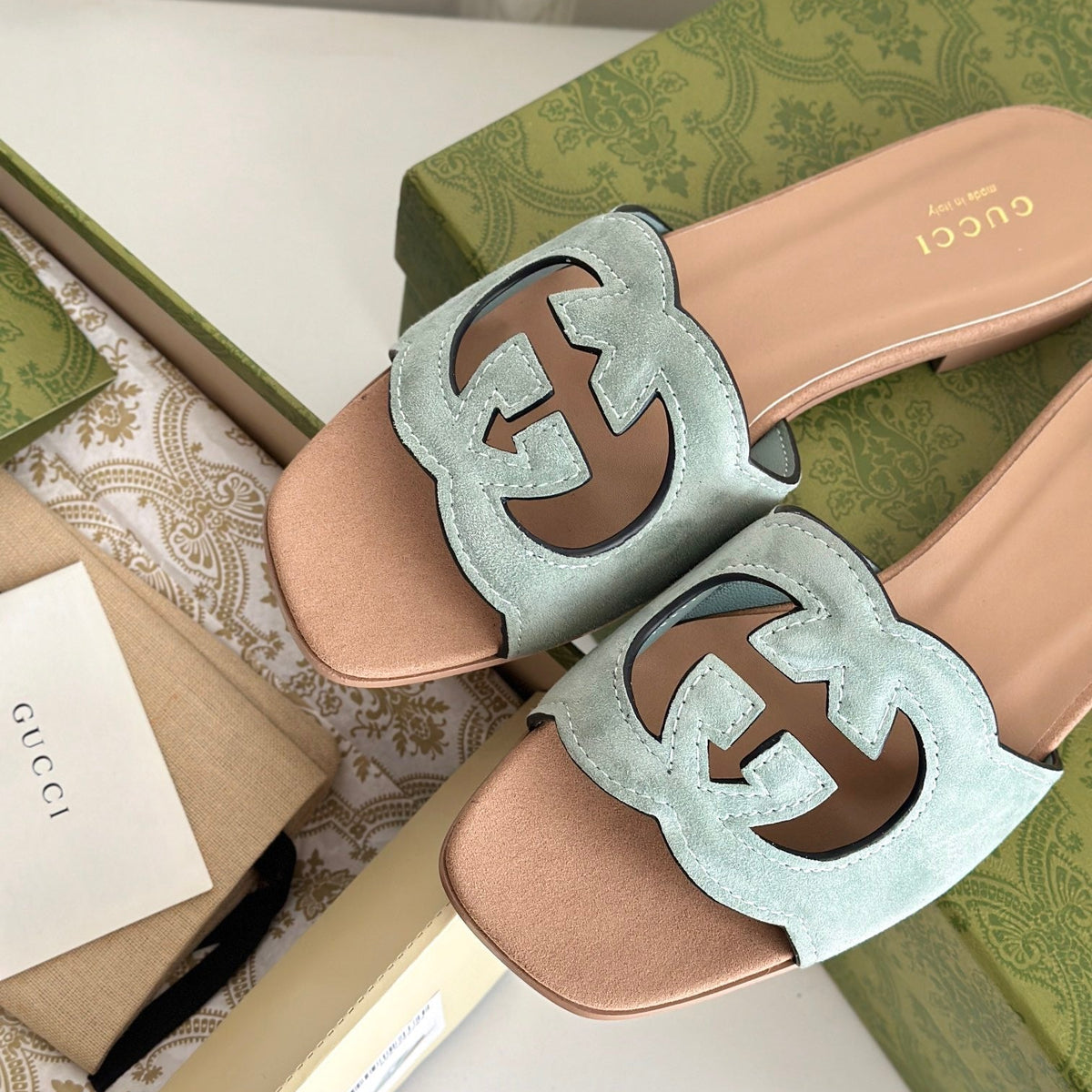 Gucci Shoes- Gucci Cut Out Sandals Comfortable Everyday Designer Shoes