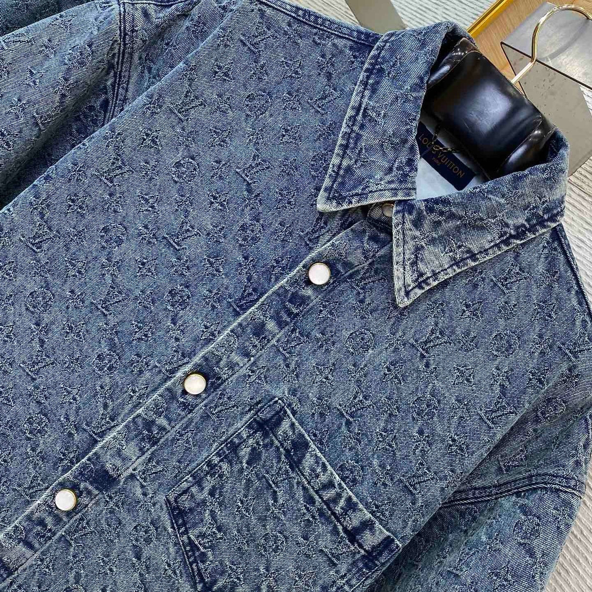 Louis Vuitton Tops- Louis Vuitton Lou Denim Shirt Premium Designer Casual Top