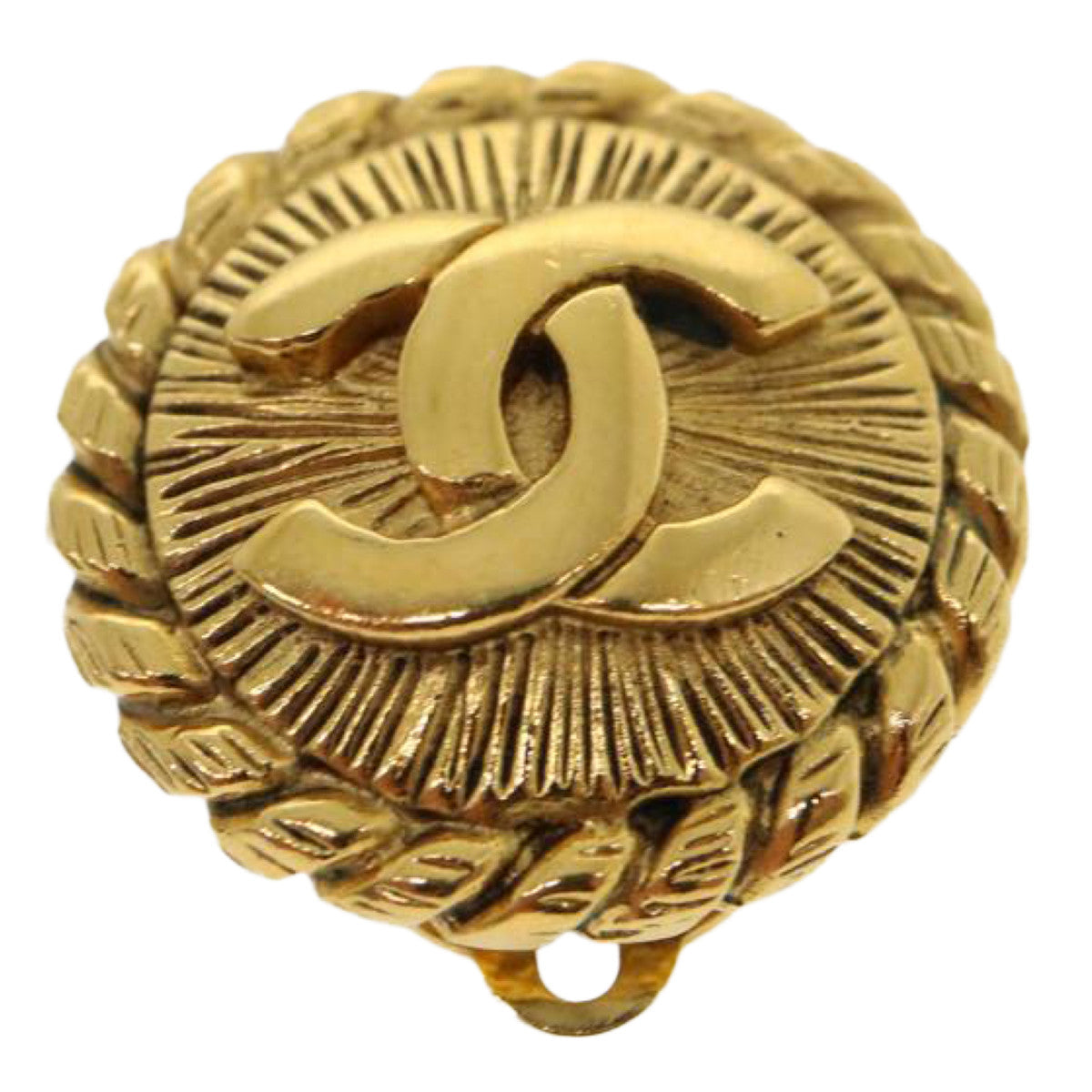 Chanel Jewellery? Chanel COCO Mark Earring metal Gold Auth 30468A Luxury Designer Statement Jewellery