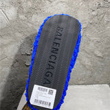Balenciaga White Espadrille Wedge Sandals - Back View