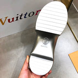 Louis Vuitton White Combat Boots - Detail Shot of Craftsmanship