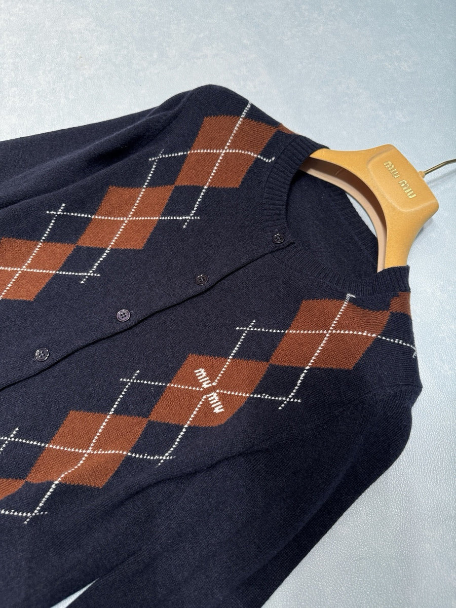 Sweaters? Miu M Cardigan Luxury Designer Knit Sweater