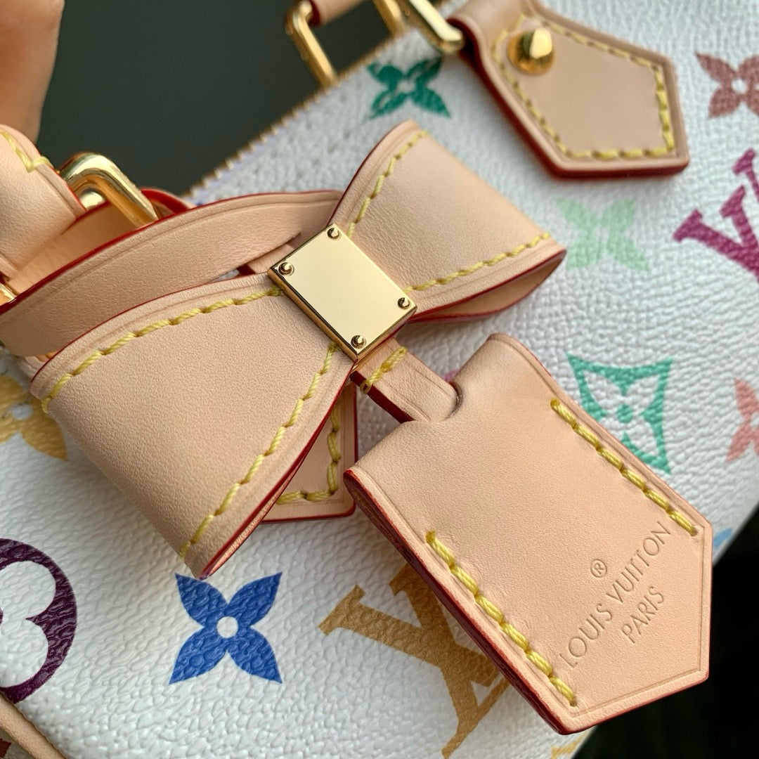 Louis Vuitton Bags- Louis Vuitton Lou x Murakami Nano Speedy Bag Luxury Designer Leather Handbag