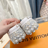 Louis Vuitton Black Classic Ballet Flats - Close-Up Texture View
