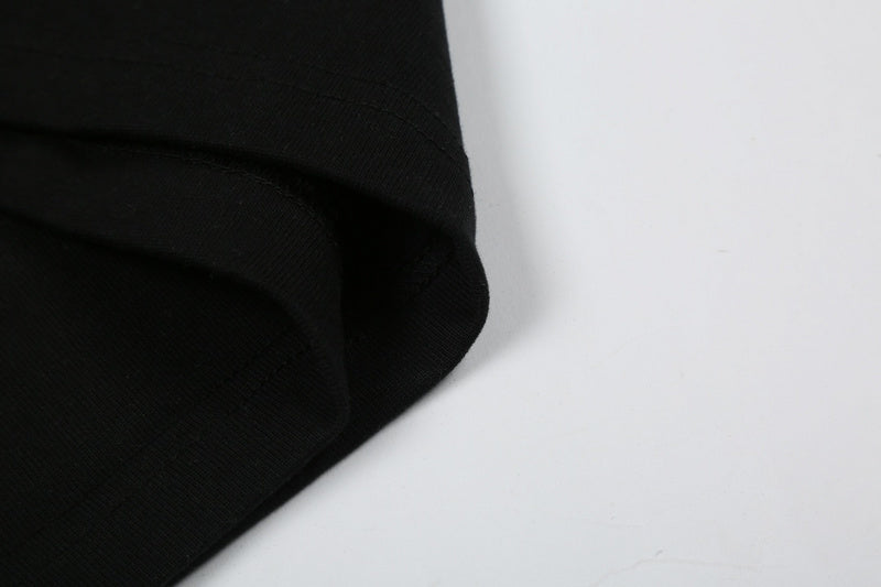 Close-up of Balenciaga t-shirt craftsmanship