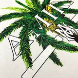 Close-up of Amiri t-shirt craftsmanship