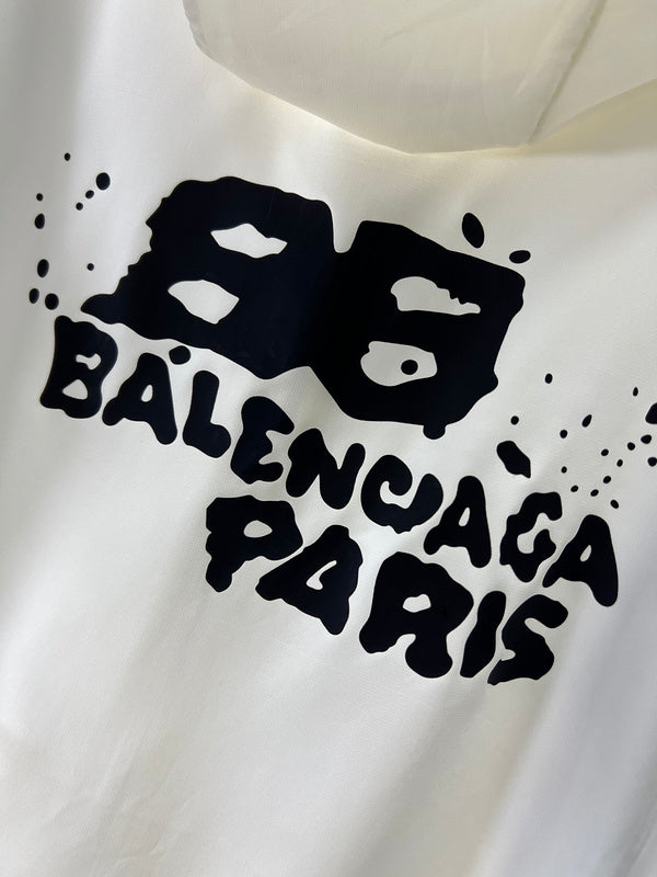 Close-up of Balenciaga designer clothing craftsmanship