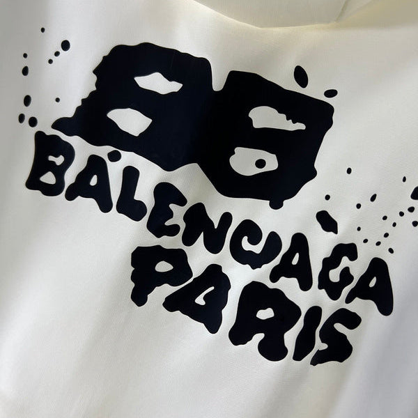 Close-up of Balenciaga designer clothing craftsmanship