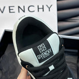 Givenchy Red High-Top Sneakers - Angled View