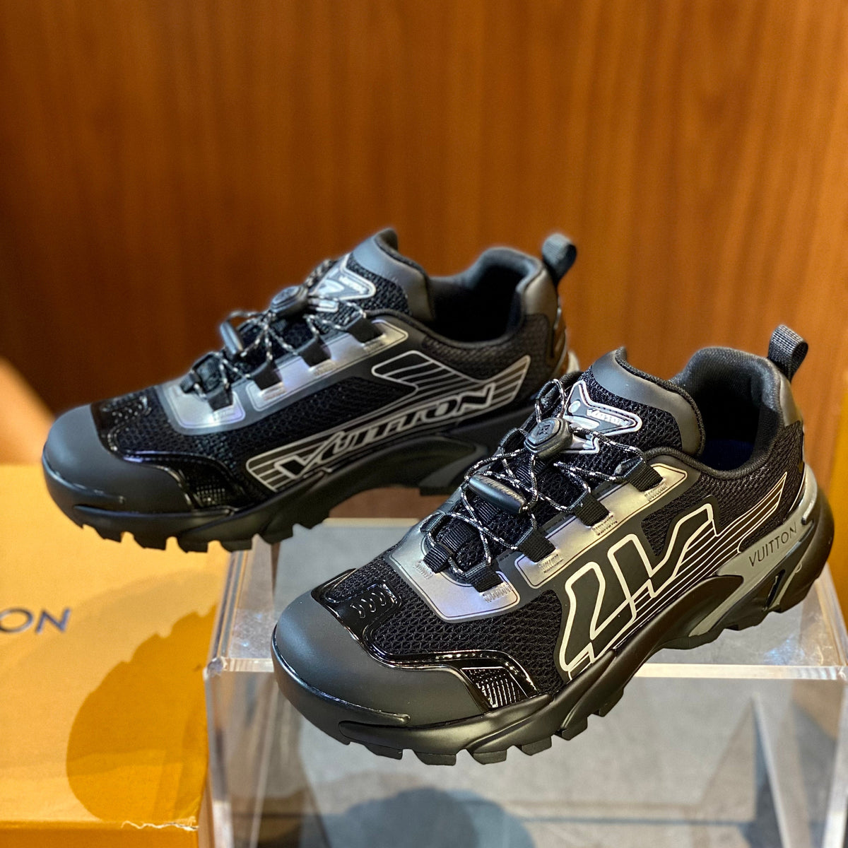 Louis Vuitton Shoes- Louis Vuitton Lou Runner Tatic Sneaker Premium Designer Casual Shoes