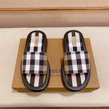 Burberry Burgundy Slip-On Sneakers - Lifestyle Styling Shot