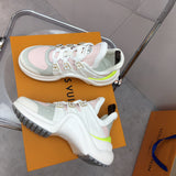 Louis Vuitton White Low-Top Sneakers - Full Silhouette View