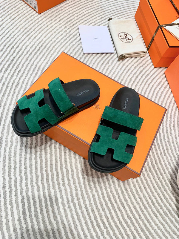 Hermes sandals Style 209 - styled lifestyle view