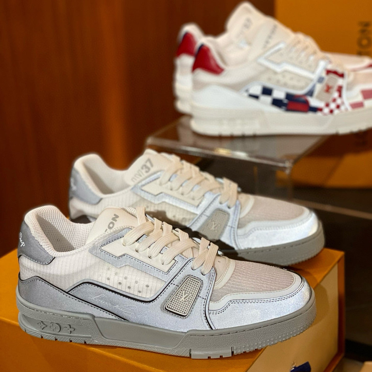 Louis Vuitton Shoes- Louis Vuitton Lou Trainers Premium Designer Casual Shoes