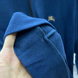 Close-up of Burberry designer clothing craftsmanship
