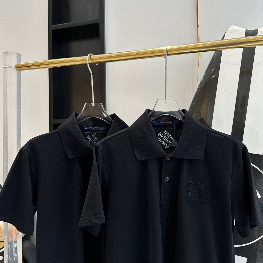 Louis Vuitton Polo Shirts- Louis Vuitton Lou Polo Shirt Classic Designer Cotton Polo Shirt