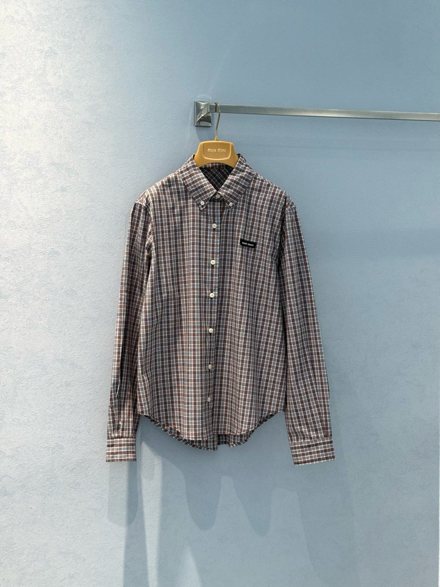 Tops- Miu M Shirt Elegant Everyday Designer Top