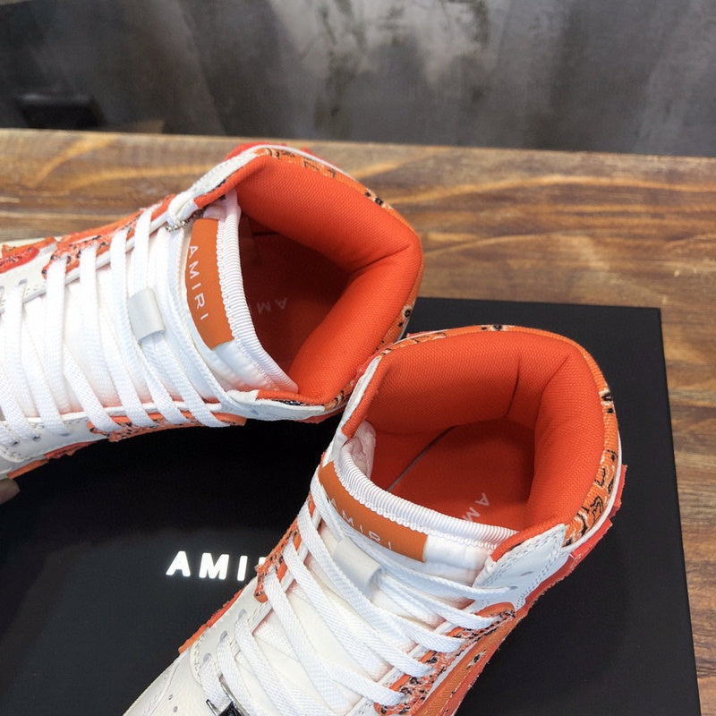 Close-up of Amiri sneakers craftsmanship