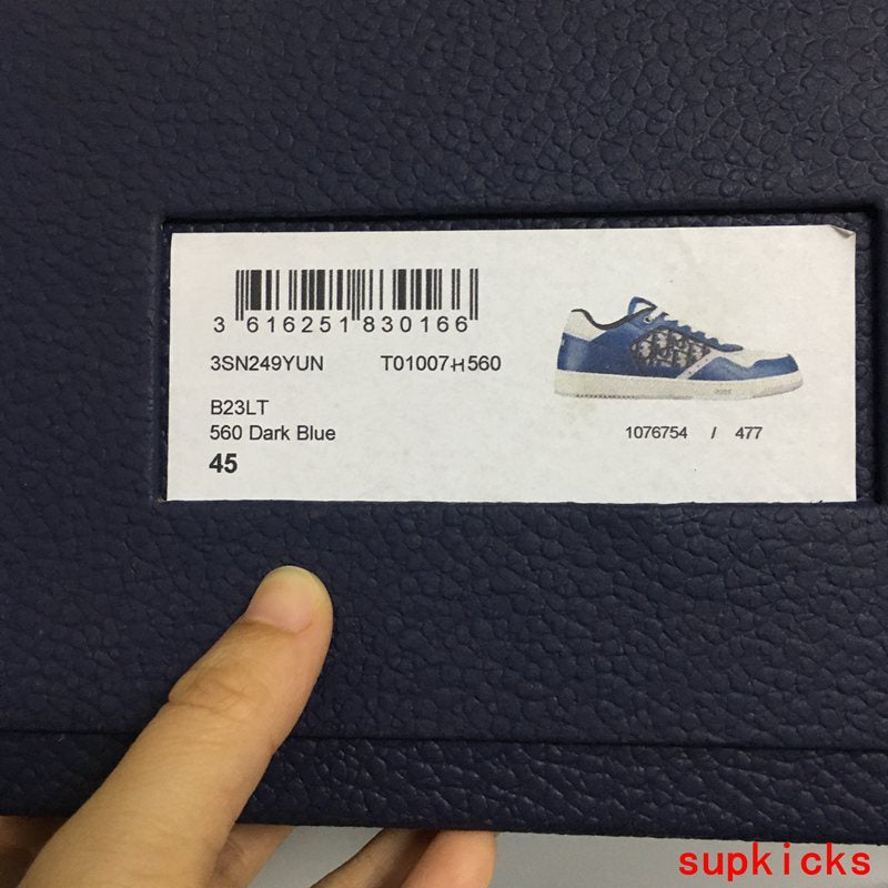 Dior Grey High-Top Sneakers - Full Silhouette View