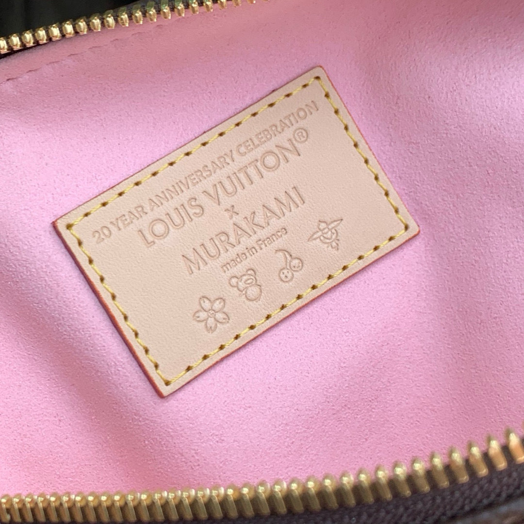 Louis Vuitton Bags- Louis Vuitton Lou x Murakami Speedy 25 Bag Luxury Designer Leather Handbag