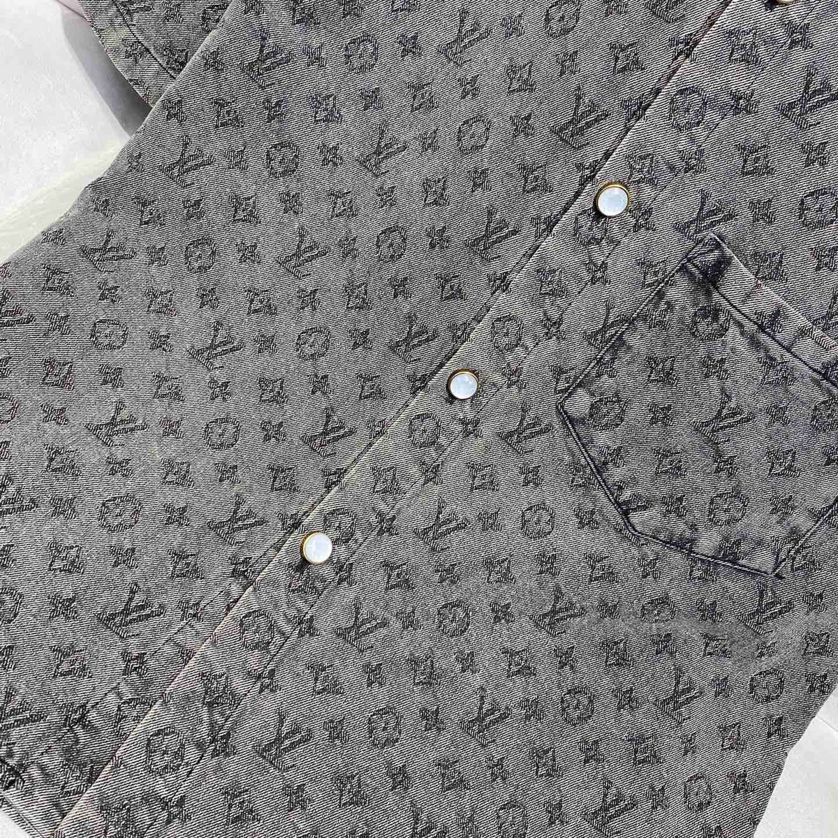Louis Vuitton Tops- Louis Vuitton Lou Denim Shirt Elegant Everyday Designer Top