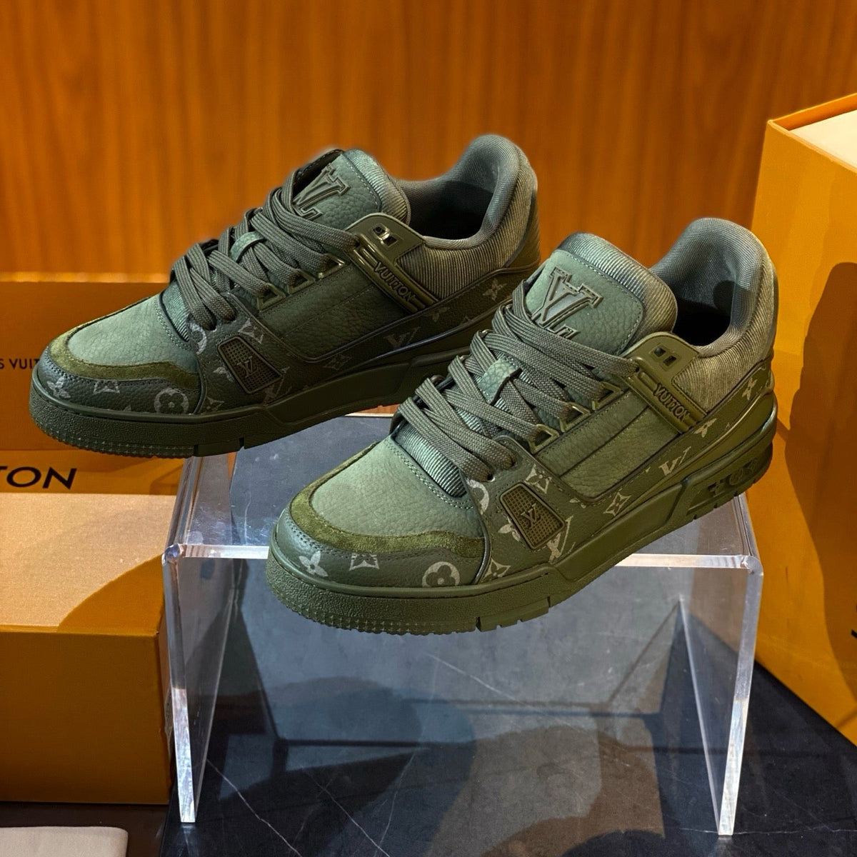 Louis Vuitton Shoes- Louis Vuitton Lou Trainers Comfortable Everyday Designer Shoes