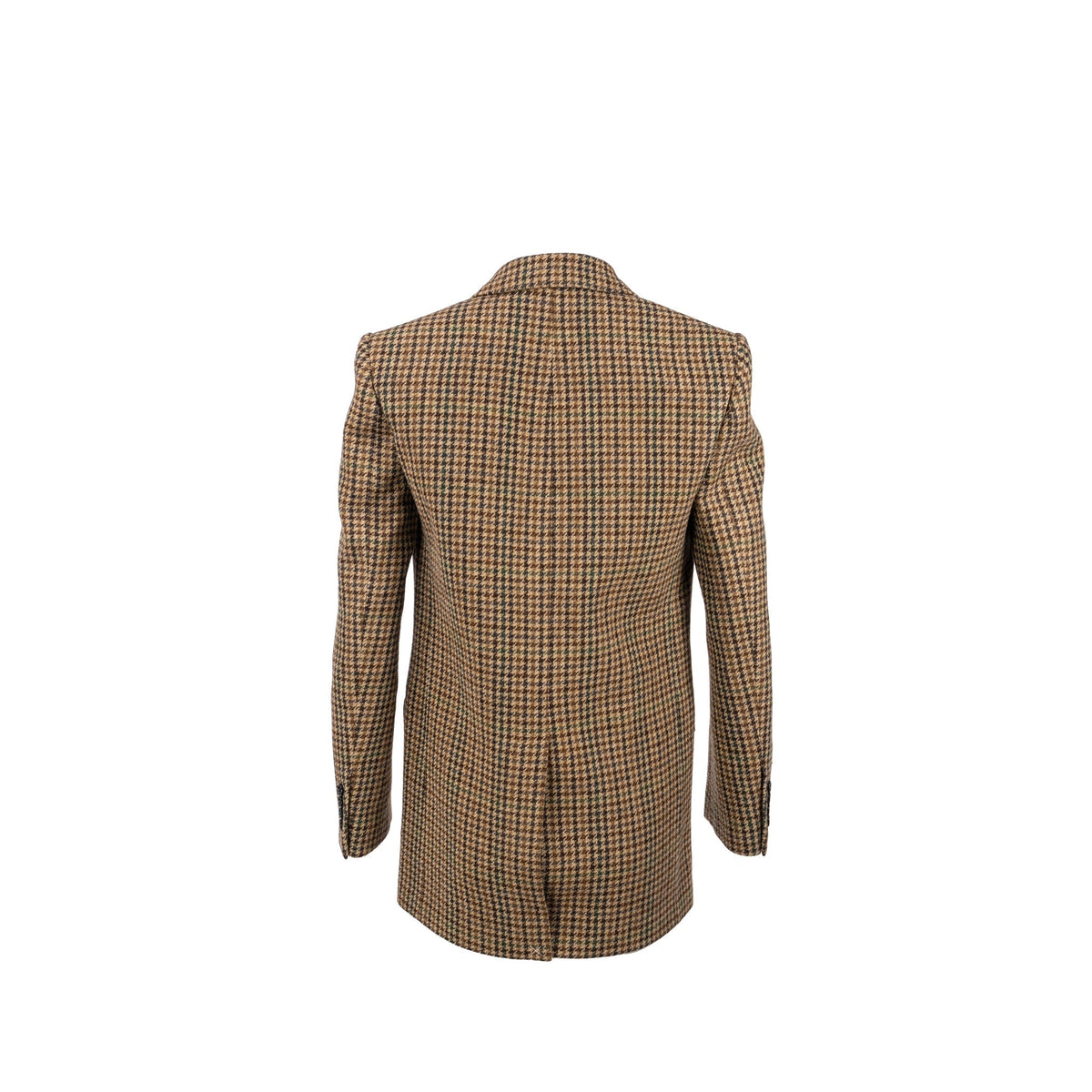 Celine Jackets? CELINE Size 34 Classic Jacket In Checked Wool Brown Green Multicolour Stylish Everyday Designer Outerwear