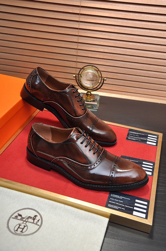 Hermes shoes Style 053 - close-up of refined designer finish