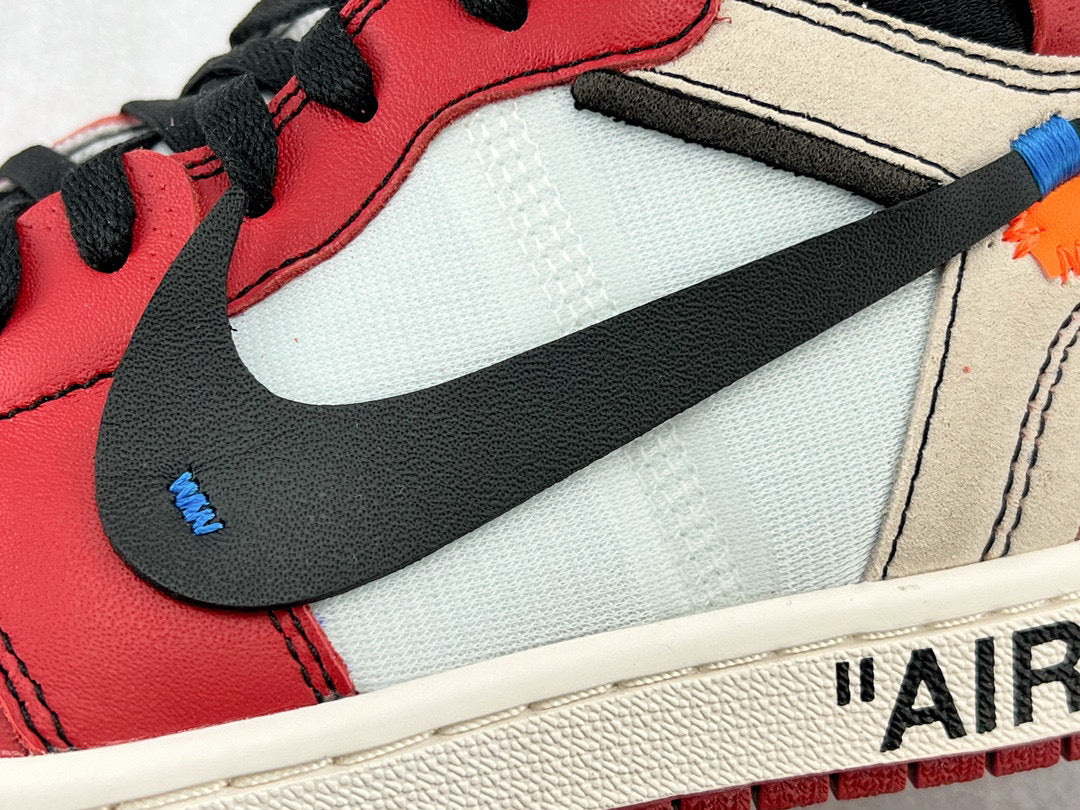 Off-White Shoes- Off-White Off White x Jordan 1 Chicago Comfortable Everyday Designer Shoes