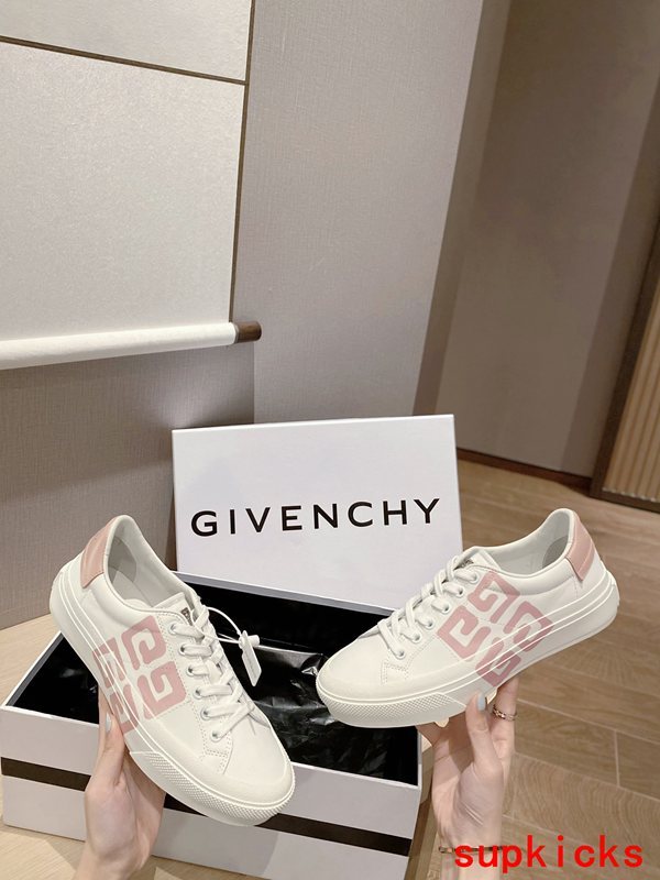 Givenchy Tan Slip-On Sneakers - Back View