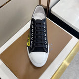 Burberry White Chunky Platform Sneakers - Toe Detail View