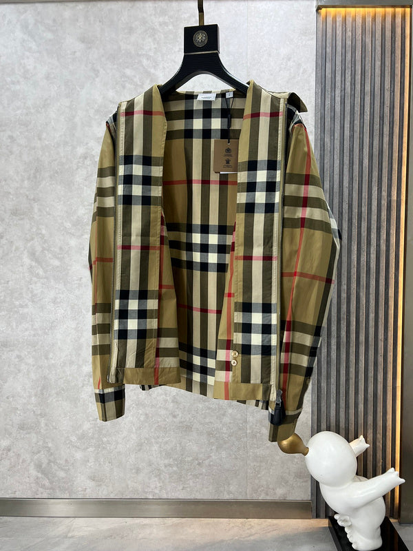 Close-up of Burberry designer clothing craftsmanship