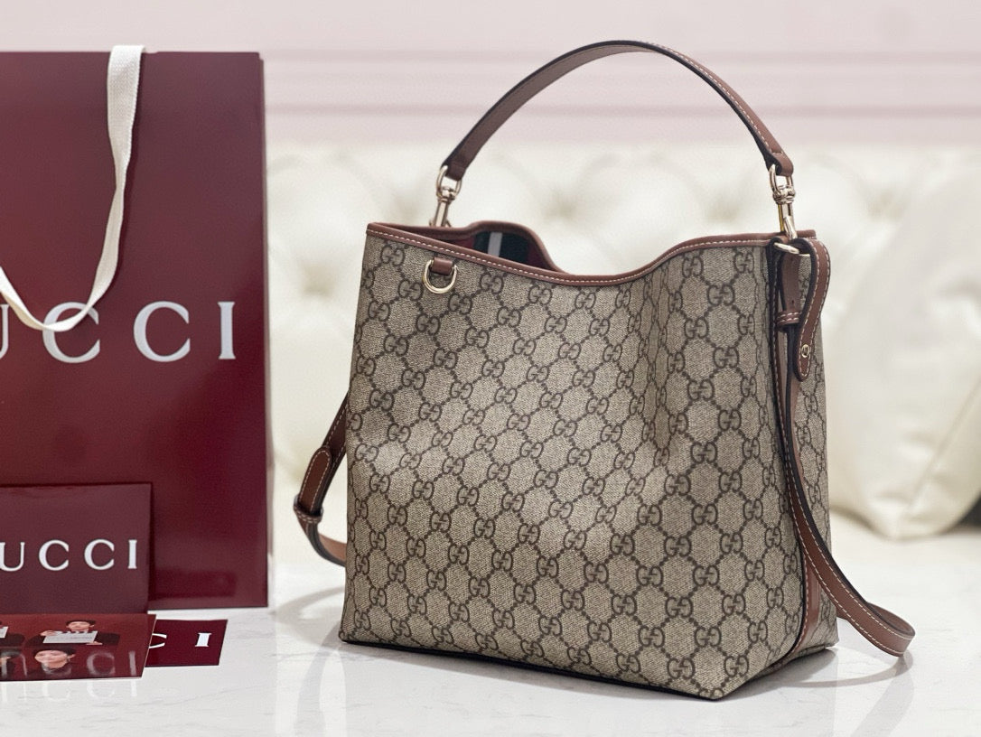 Gucci Bags- Gucci Emblem Small Shoulder Bag Premium Designer Shoulder Bag