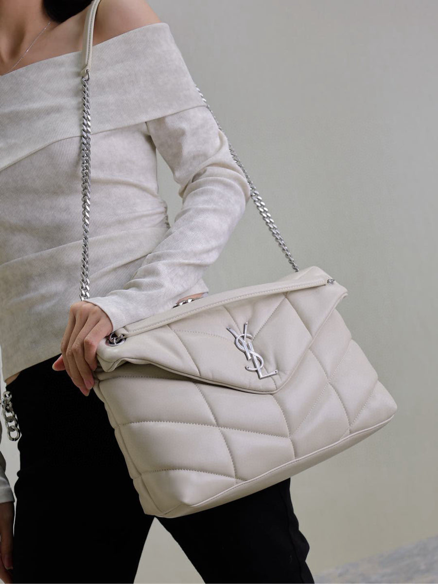 Saint Laurent Bags- Saint Laurent Loulou Medium Puffer Bag Premium Designer Shoulder Bag
