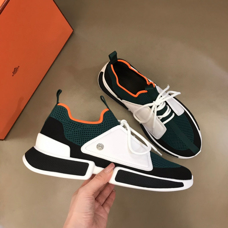 Hermes shoes Style 131 - front view, statement logo accent