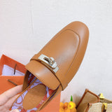Hermes shoes Style 354 - back heel detail (alternate angle)