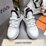 Louis Vuitton White Block Heel Pumps - Sole Detail View
