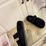 Hermès Red Flat Thong Sandals - Heel Detail View