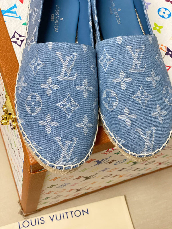 Louis Vuitton luxury shoes detail shot