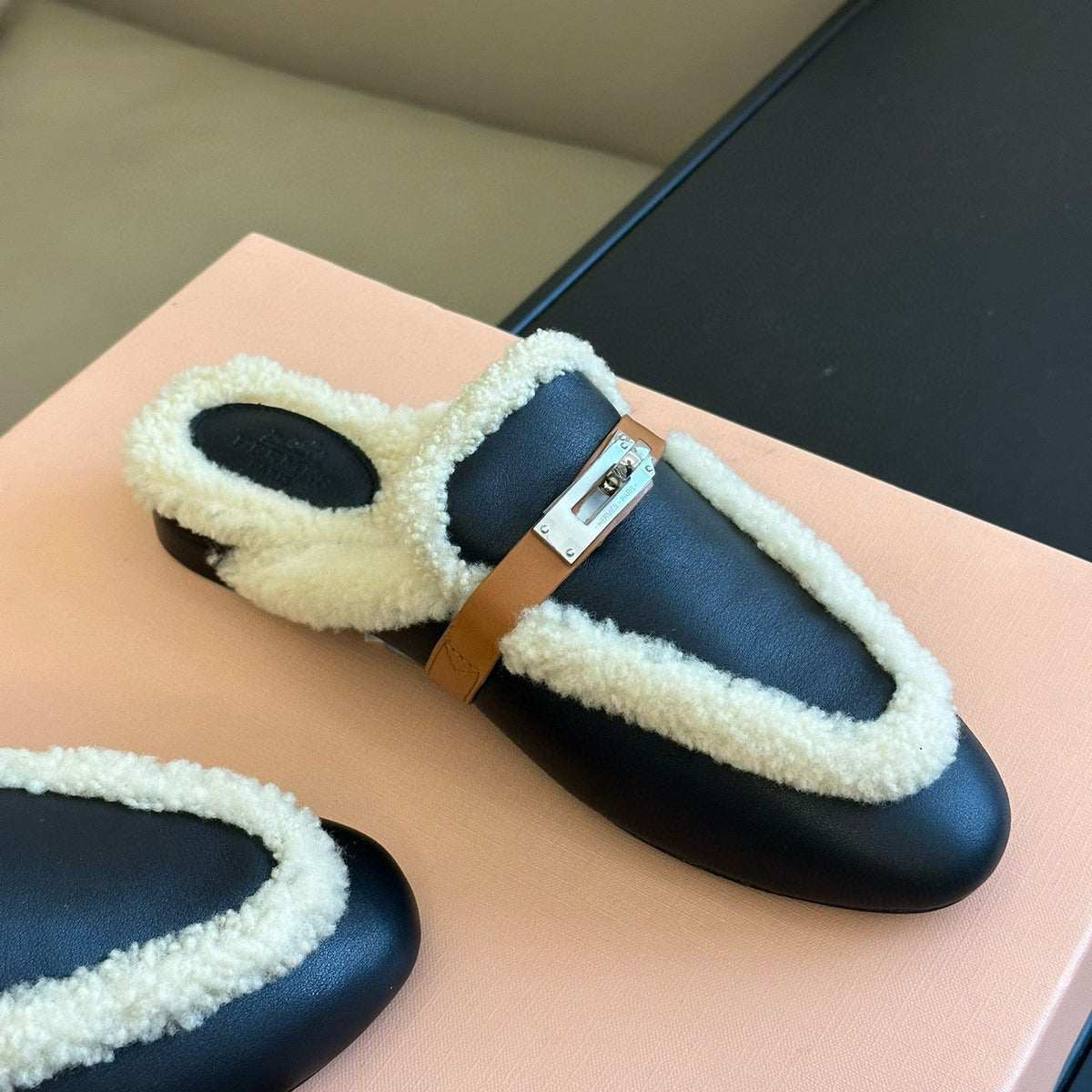 Accessories- Herm Kelly Mules Luxury Designer Fashion Accessory