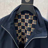 Close-up of Burberry designer clothing craftsmanship