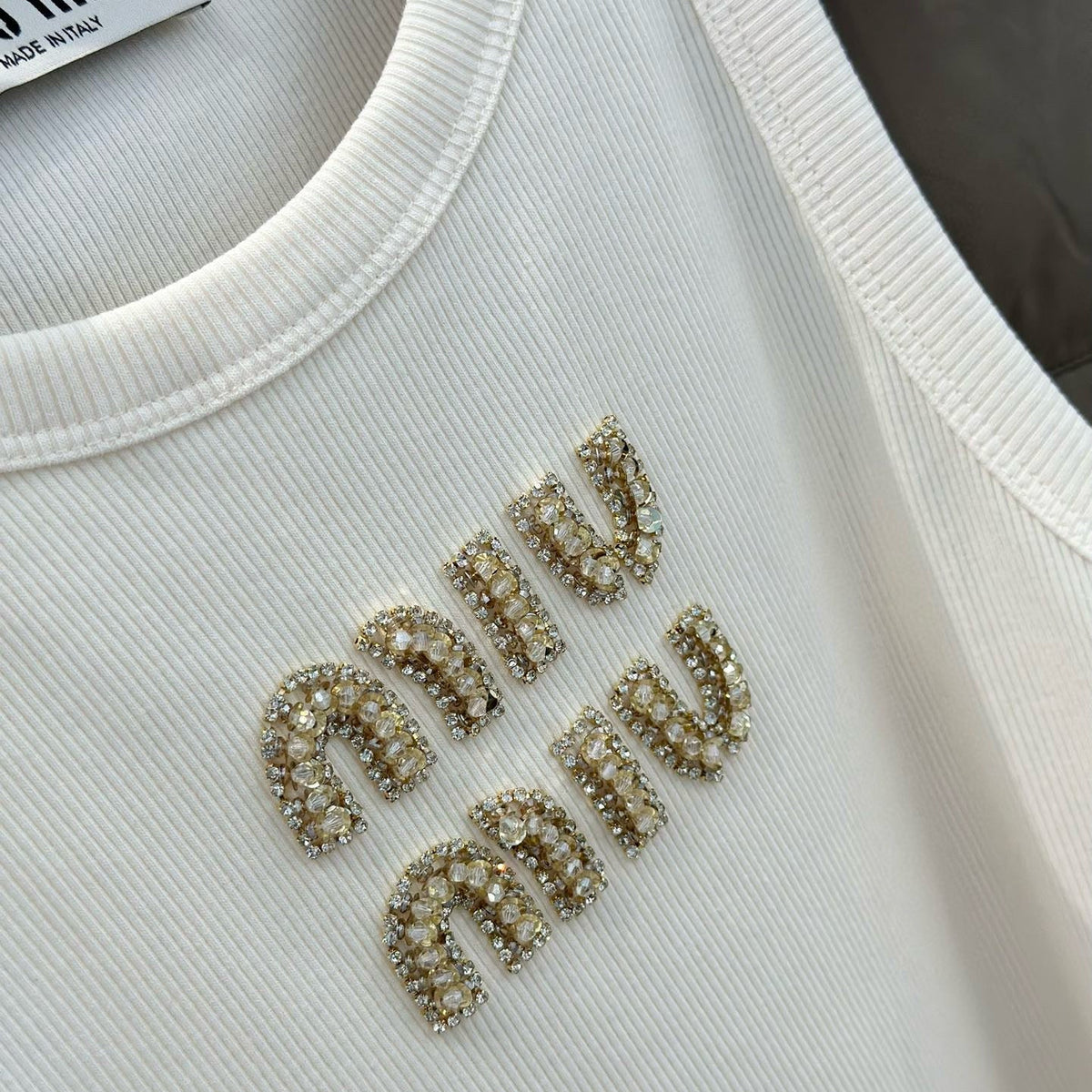 Tops- Miu M Tank Top Premium Designer Casual Top