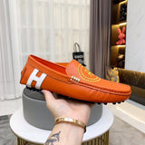 Hermes shoes Style 044 - top view showing design