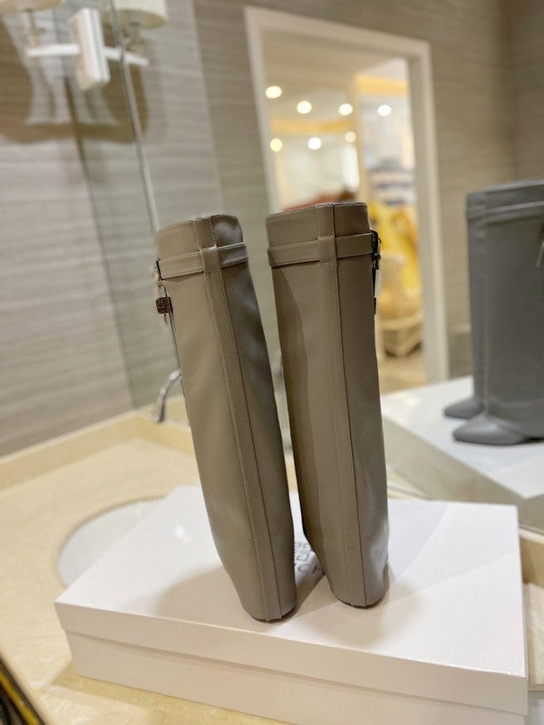 Givenchy Camel Pointed-Toe Stiletto Heels - Side Profile View