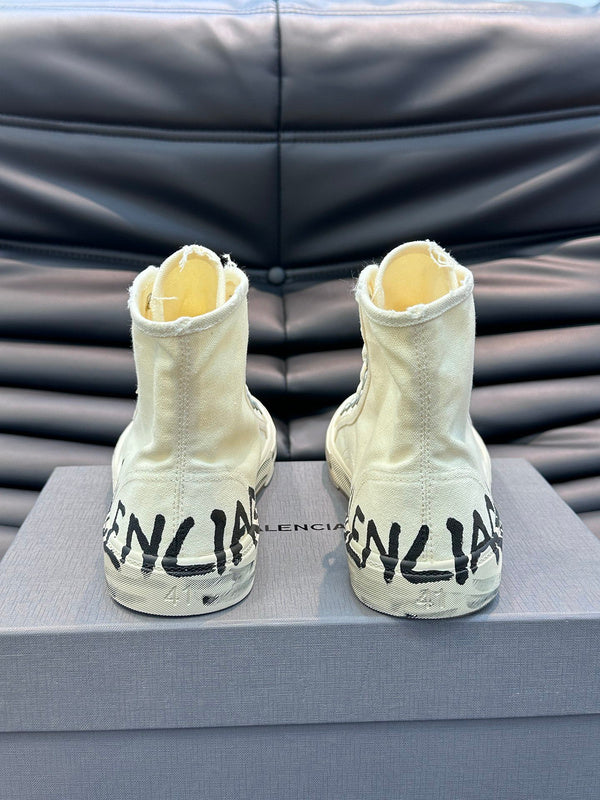 Balenciaga Camel Block Heel Pumps - Toe Detail View